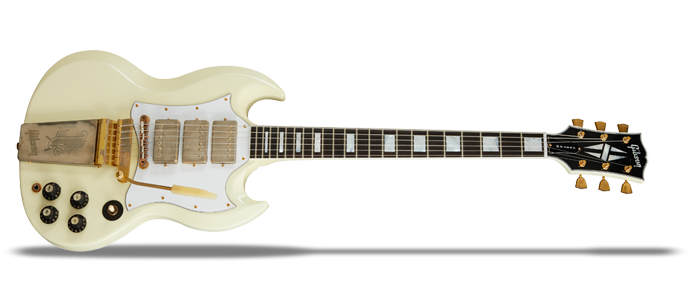 Jimi Hendrix 1967 SG Custom Aged Polaris White Limited Edition
