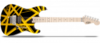 Striped Series Black / Yellow E-Gitarre