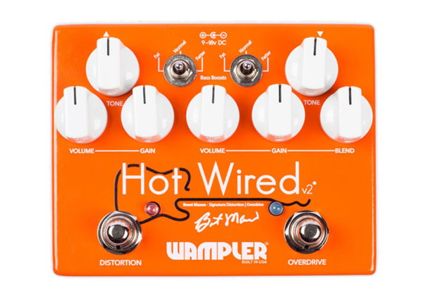 Wampler Hot Wired V2 Overdrive/ Distortion Brent Manson Signature