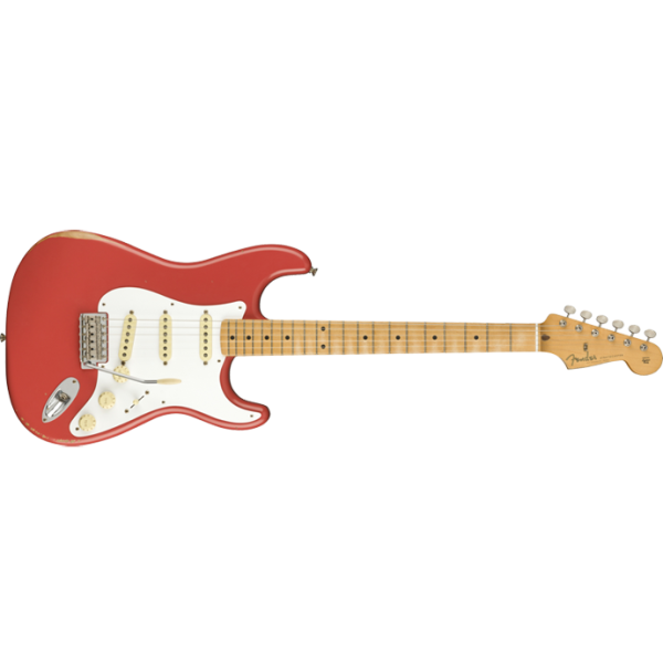 Fender Vintera Road Worn Stratocaster SSS MN FRD Fire Red