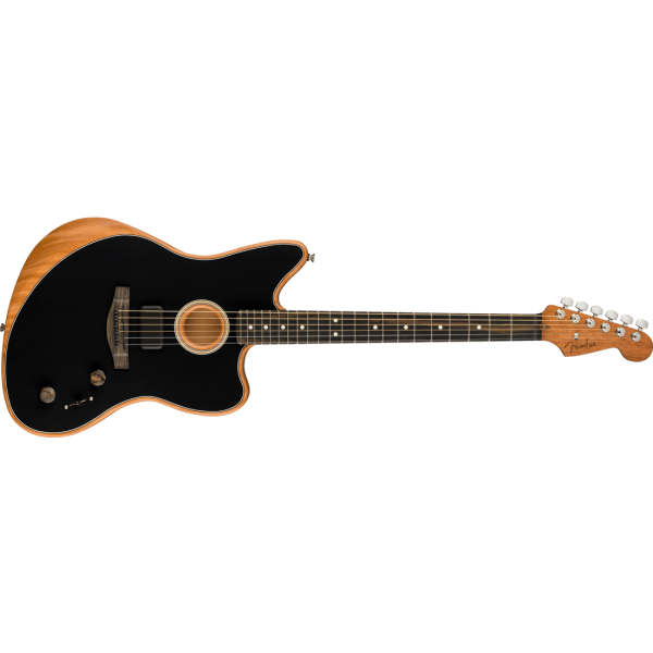 Fender American Limited Edition Acoustasonic Jazzmaster, Ebony Fingerboard, Black