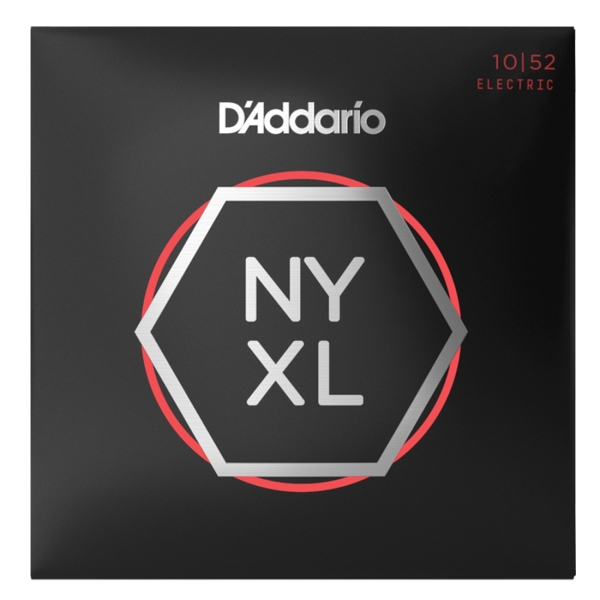 Daddario NYXL1052 Nickel Wound Electric Guitar Strings, Light Top / Heavy Bottom, 10-52