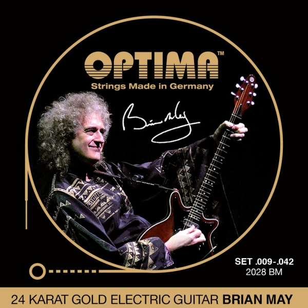 Optima 24K Gold Electric Guitar String Brian May Signature .09 - .42