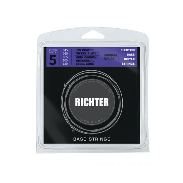 Richter Bass Saiten Ion-Coated 45-130 5-Saiter