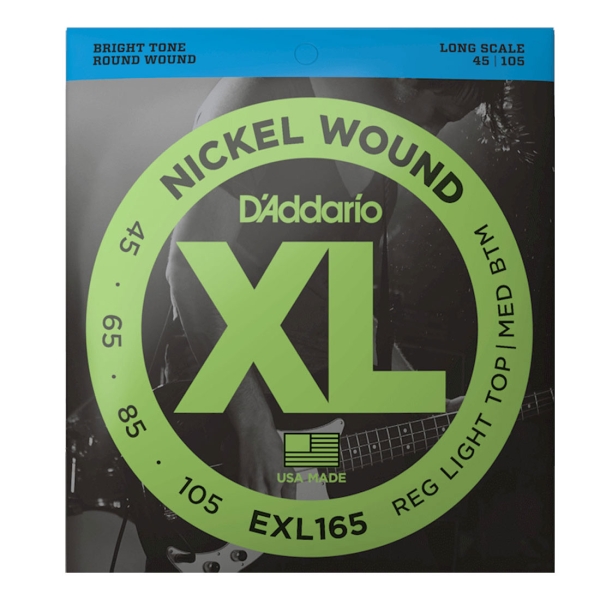 Daddario EXL165 45/105 Nickel Wound Reg Light Top/ Med BTM Bass Saiten