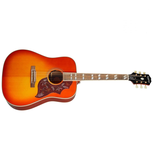Epiphone Hummingbird Inspired by Gibson Acoustic Aged Cherry Sunburst Gloss