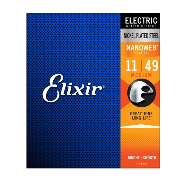 Elixir 12102 Medium Nanoweb 11-49 E-Gitarrensaiten