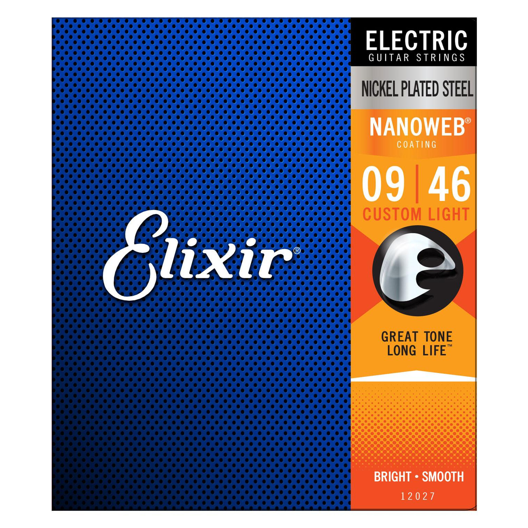 Elixir 12027 Custom Light Nanoweb 09-46 E-Gitarrensaiten
