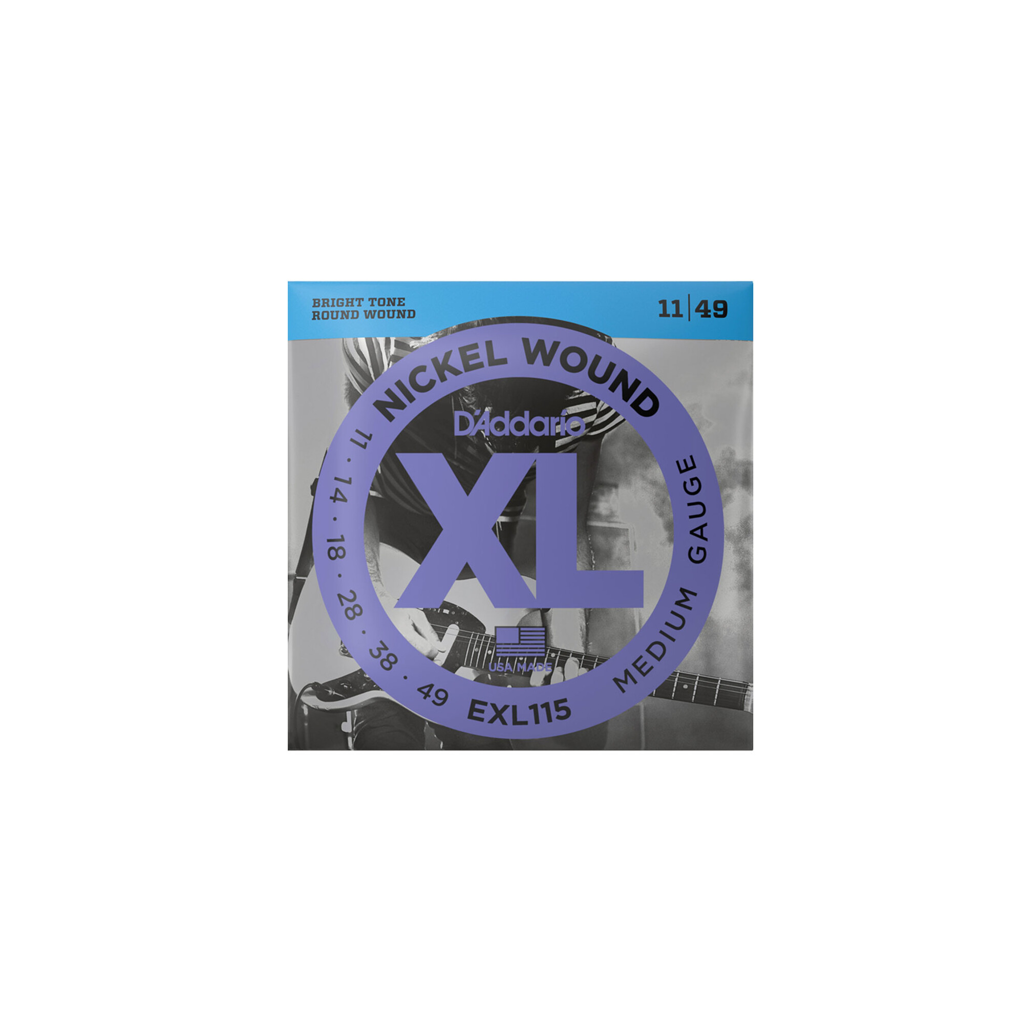 Daddario EXL115 Nickel Wound Medium/Blues-Jazz Rock 11-49
