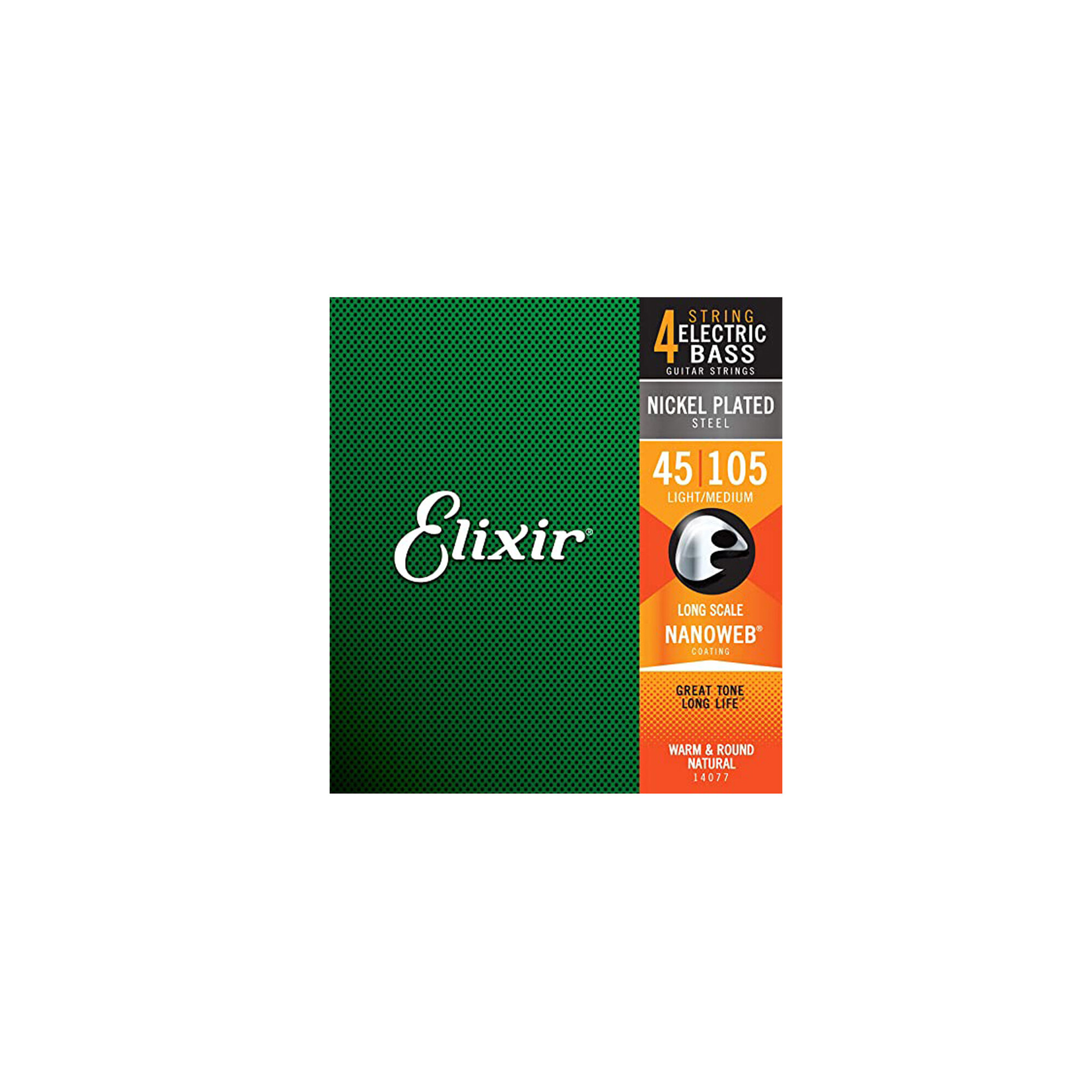 Elixir 14077 Light/Medium Nanoweb 45-105 Bass Saiten