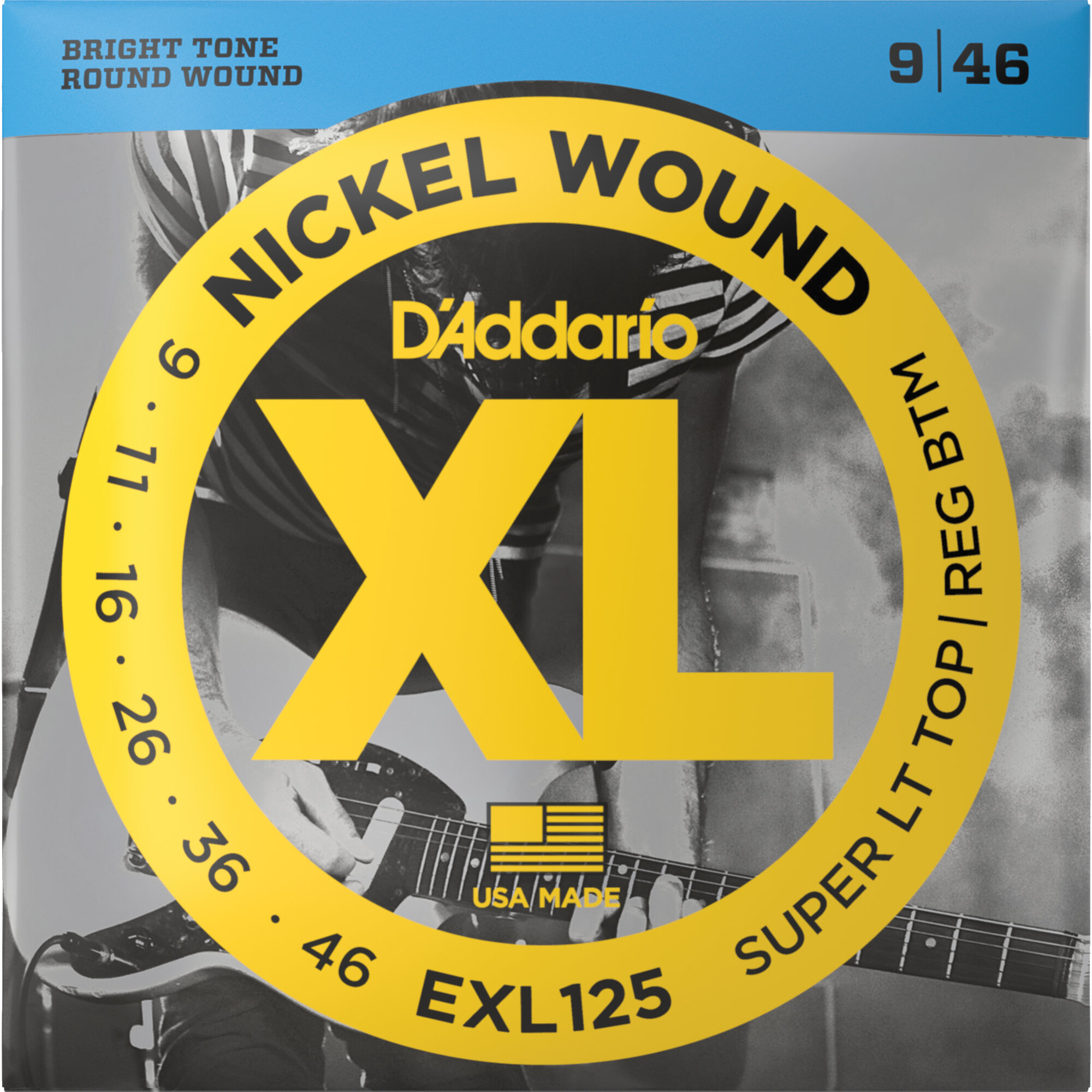 Daddario EXL125 Nickel Wound Super Light Top Regular Bottom 