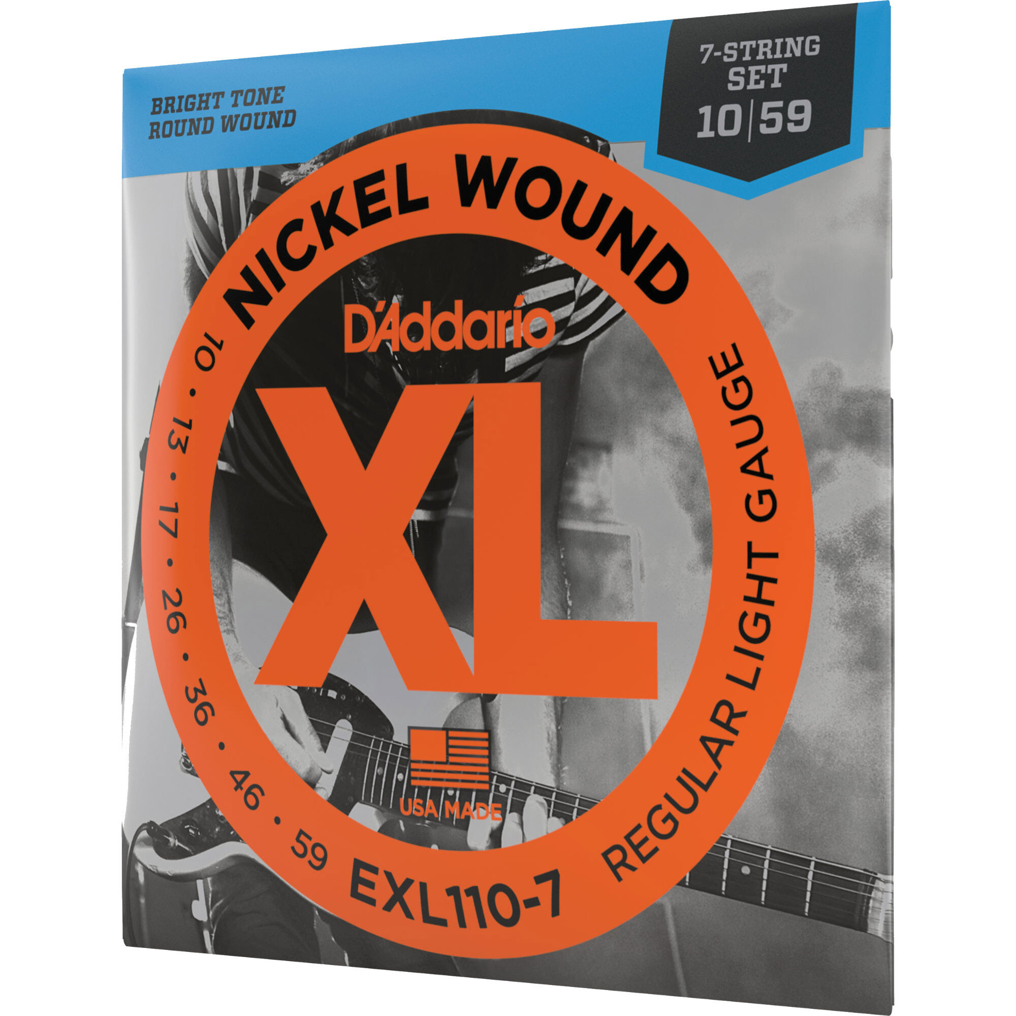 Daddario EXL110-7 Nickel Wound Regular Light 7-String 10-59
