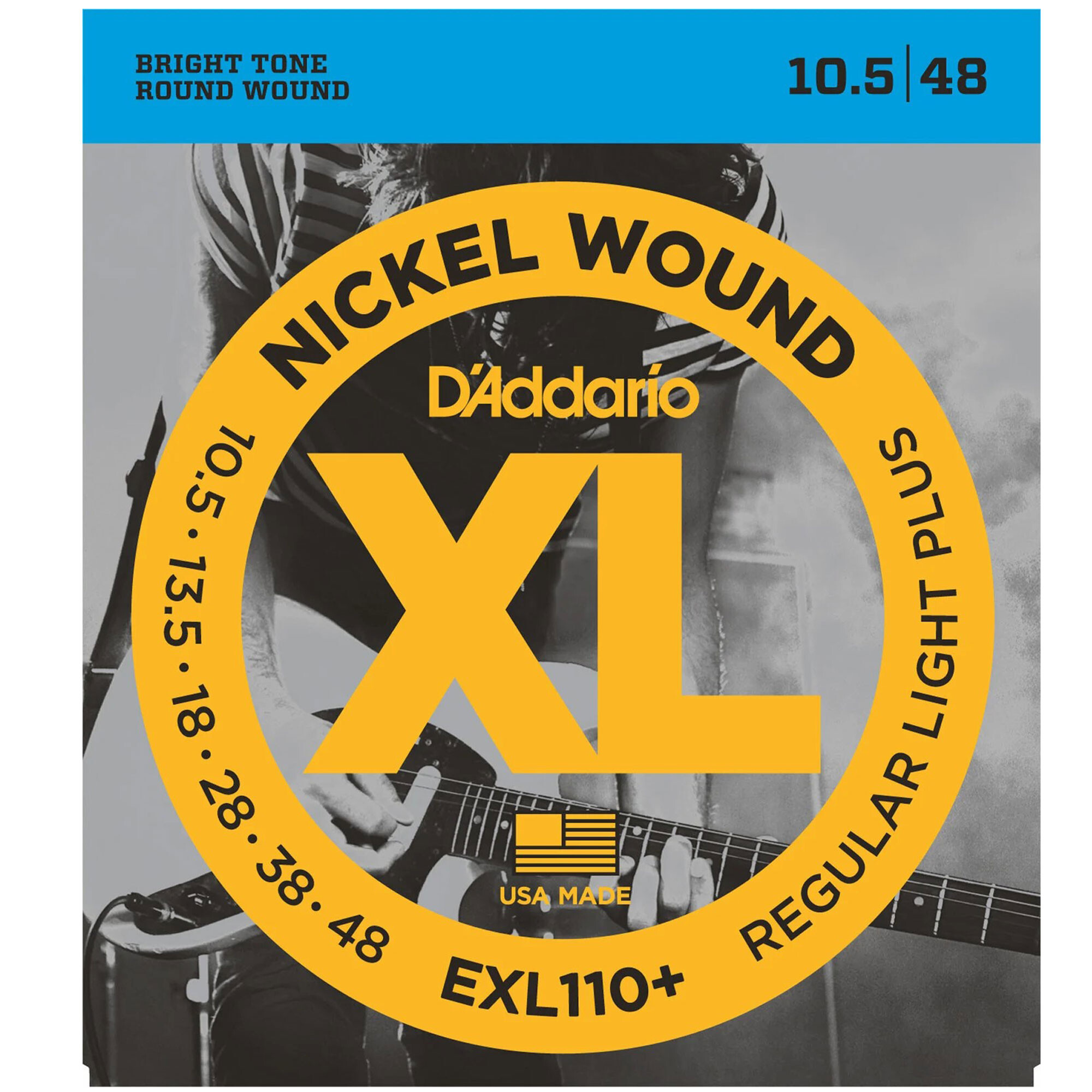 DAddario EXL110+ Nickel Wound Regular Light Plus 10,5-48