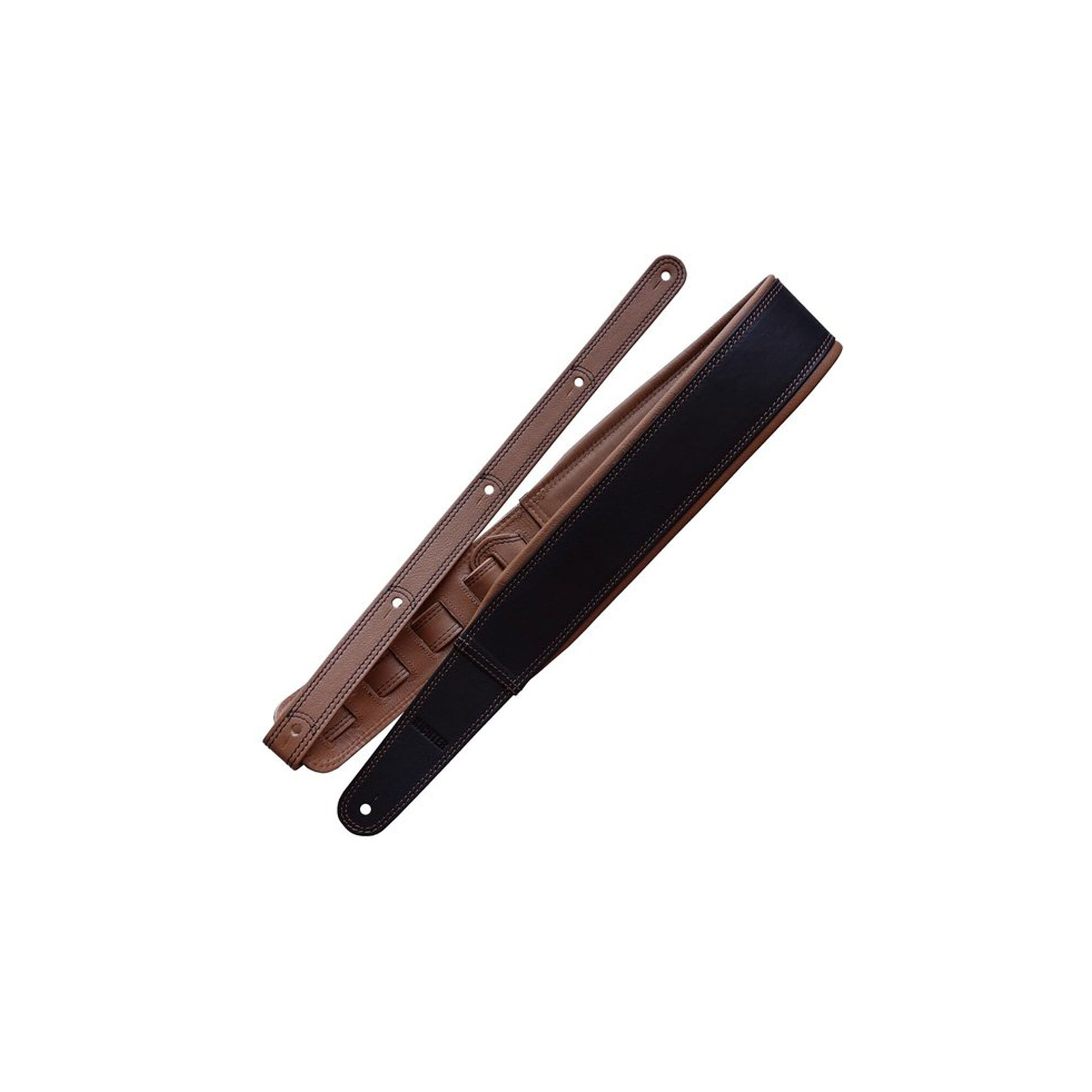 Richter Springbreak Nappa Black Tan Guitar Strap 1731