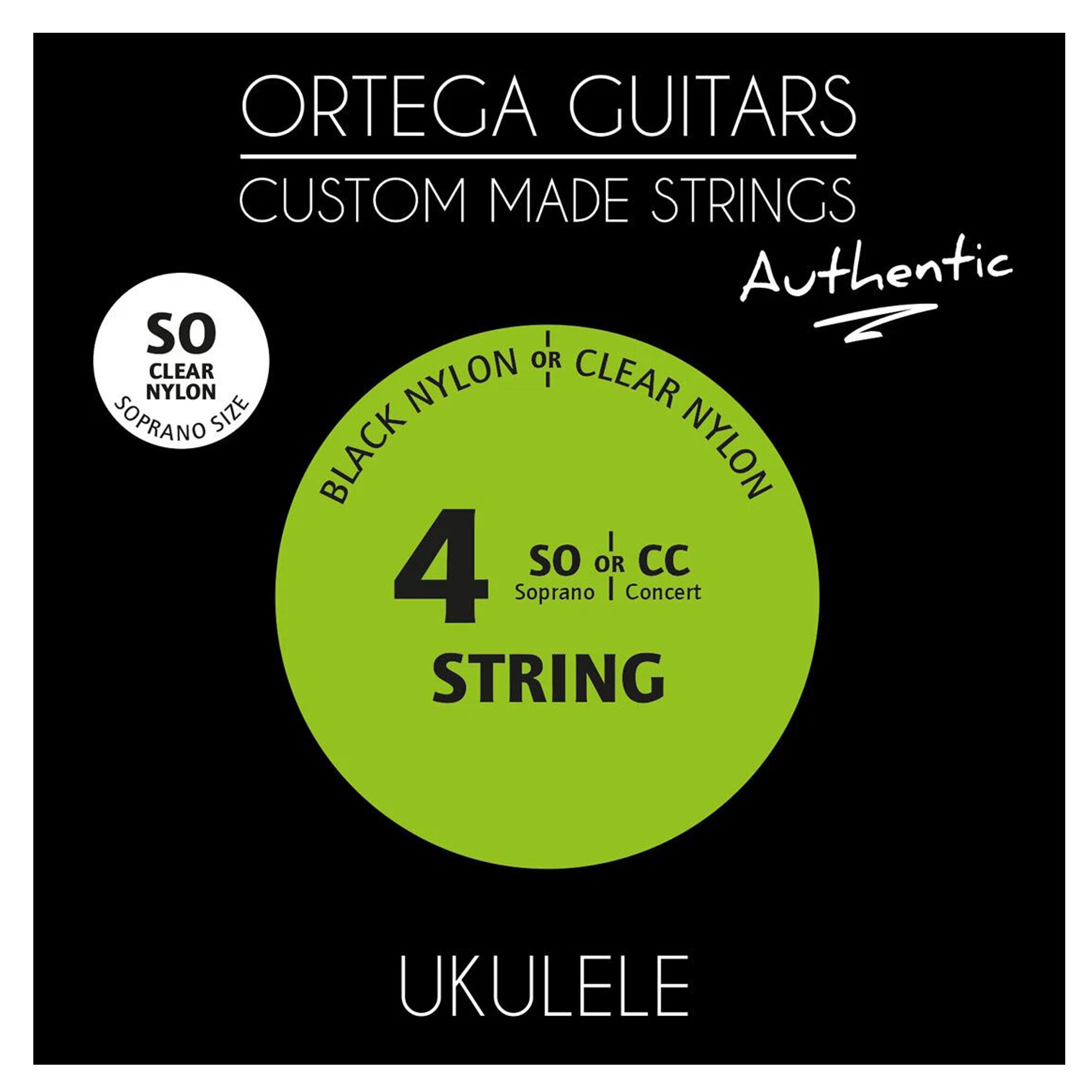 Ortega UKA-SO Custom Made Soprano Ukulele Authentic String S