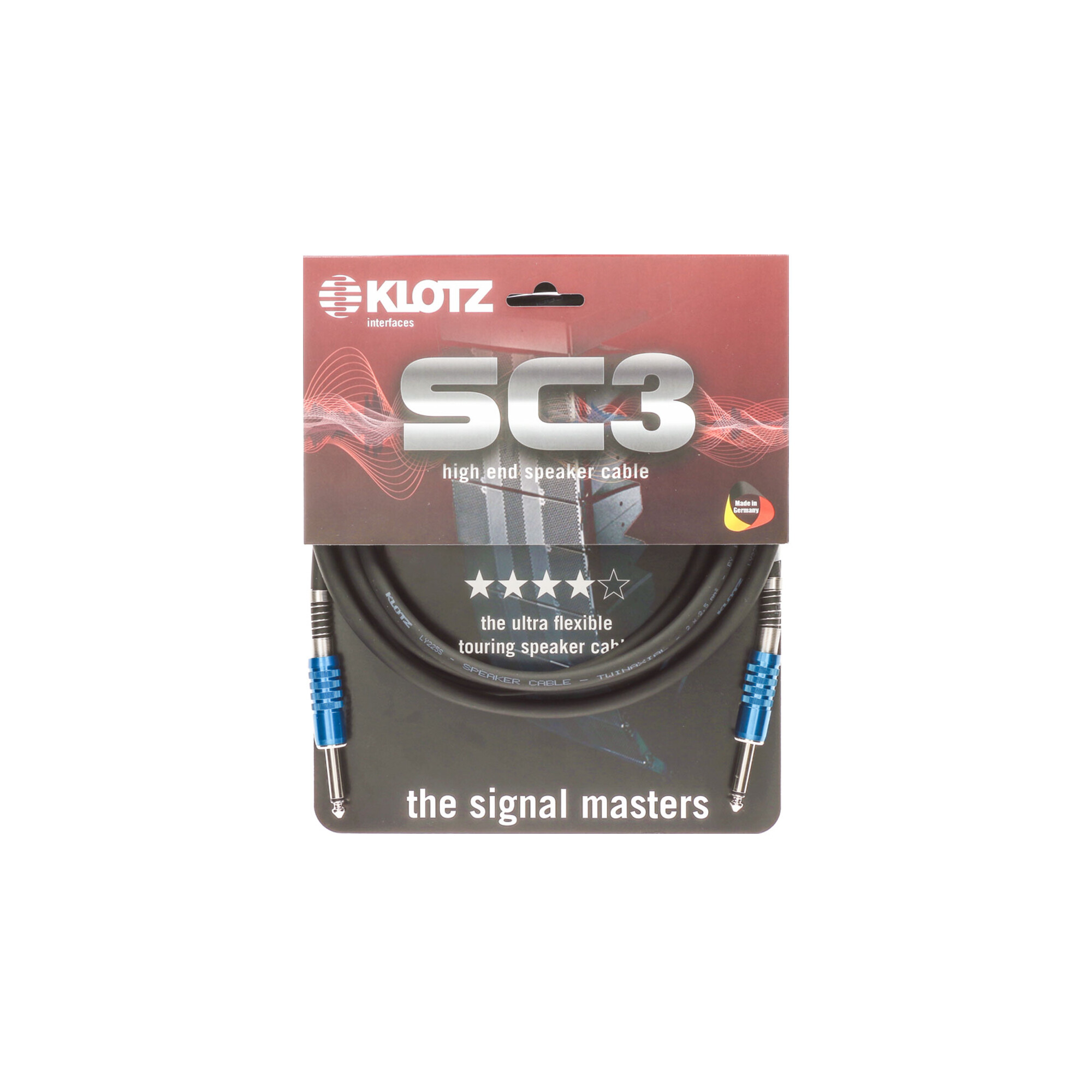 KLOTZ SC3 Speaker Cable 1m SC3PP01SW