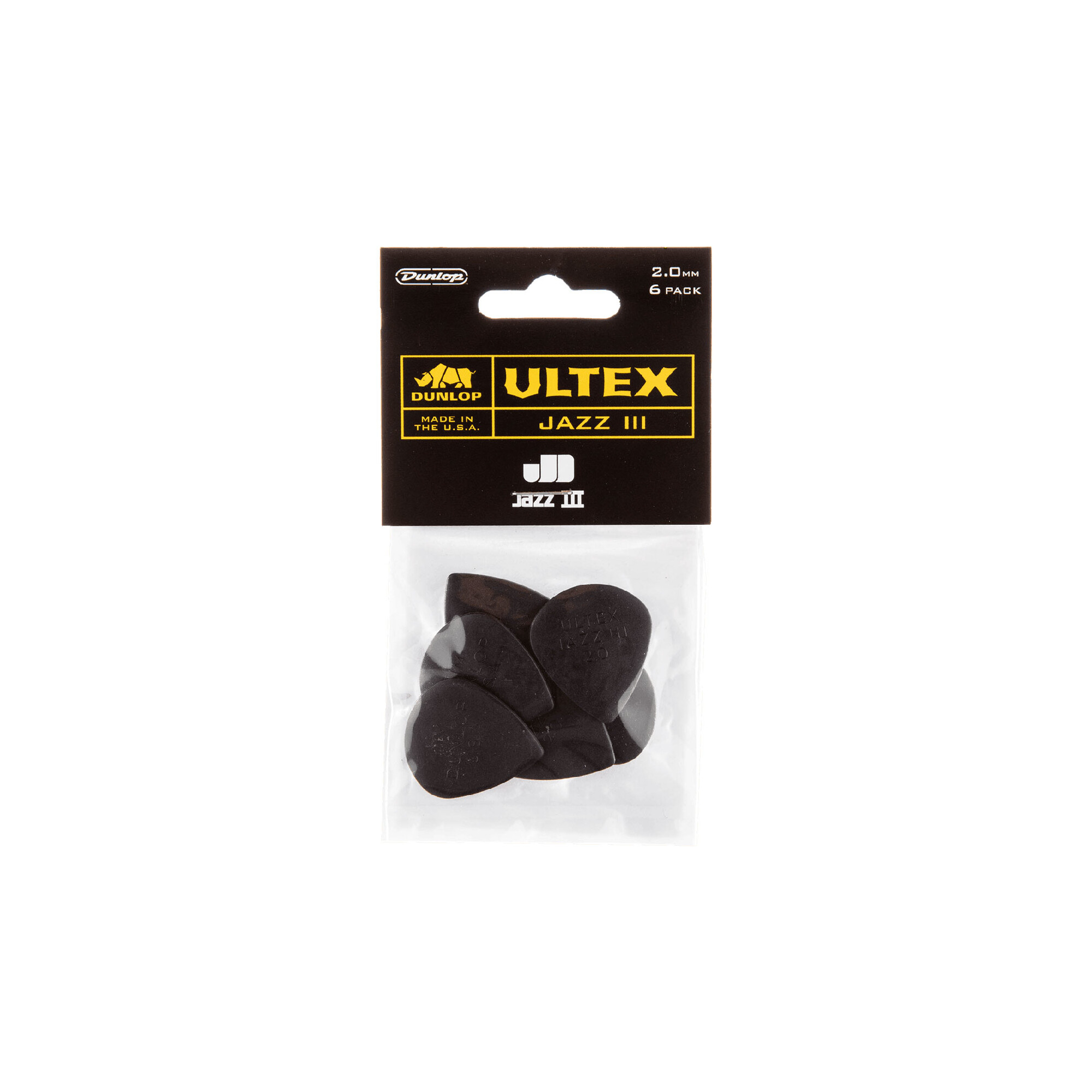 Dunlop Ultex Jazz III 2mm 6-Pack