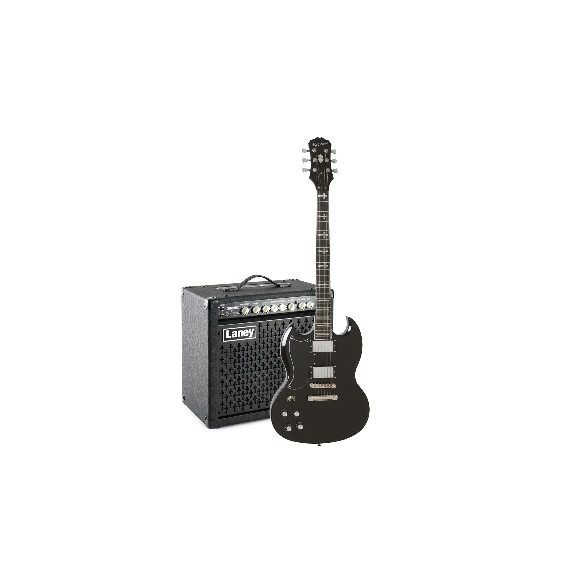 Epiphone Limited Edition Tony Iommi Lefty + Laney...