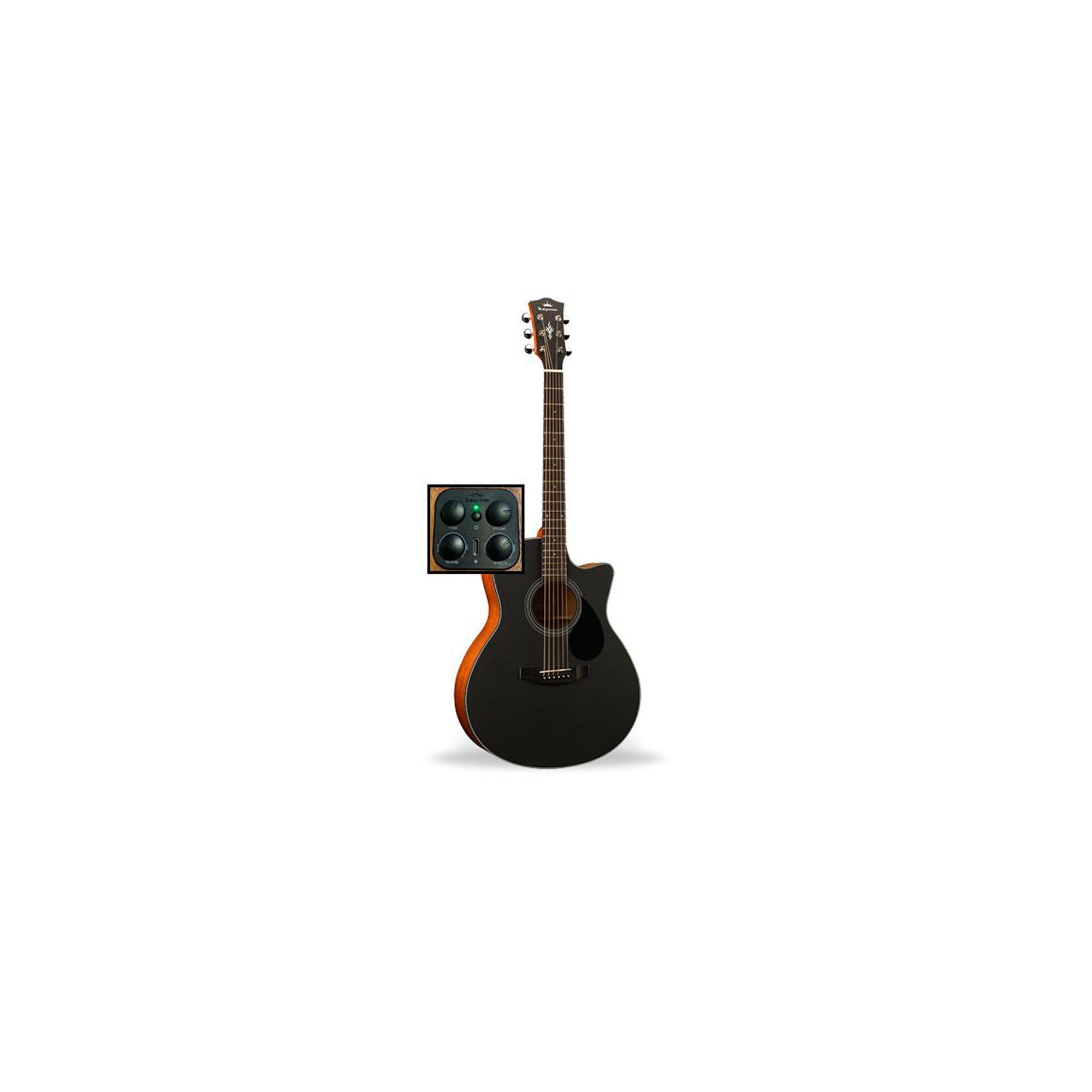 Kepma K3 AcoustiFex Grand Auditorium Black