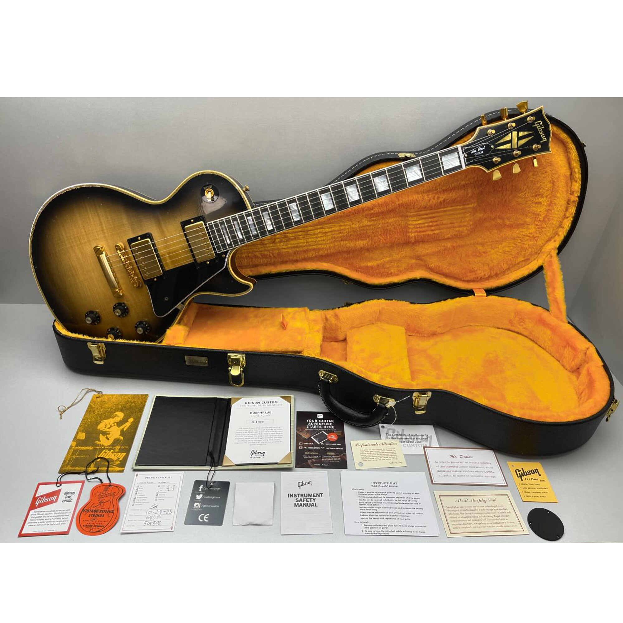 Gibson Custom Shop 1968 Les Paul Custom Murphy Lab Light Age