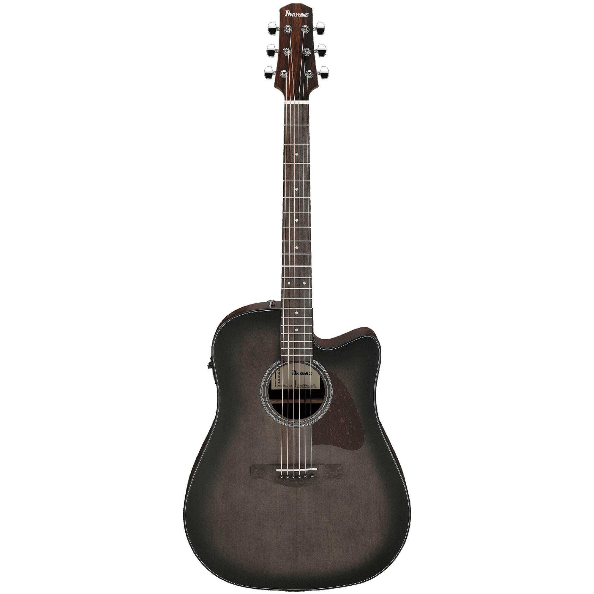 Ibanez AAD70CE-TBN Transparent Charcoal Burst