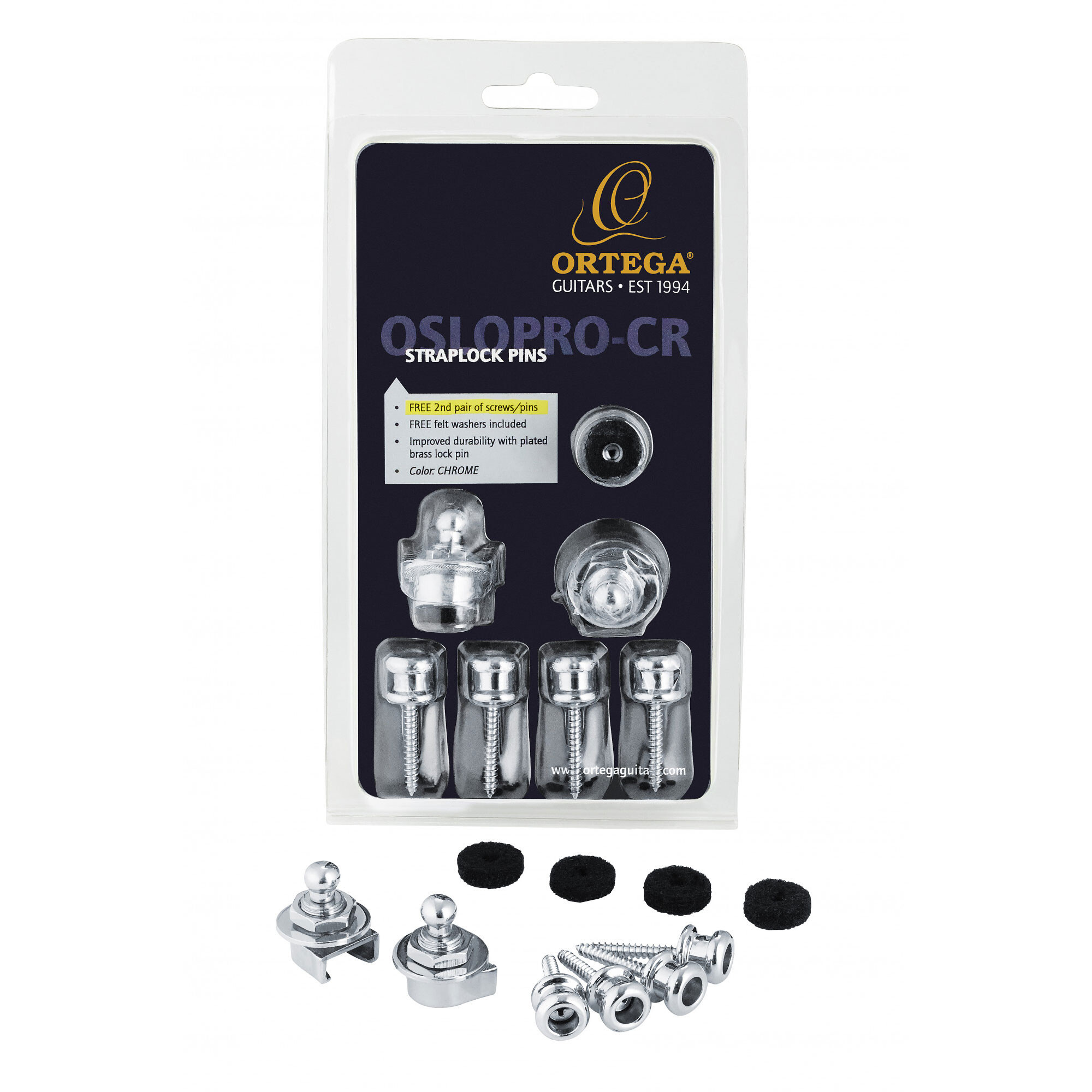 Ortega OSLOPRO-CR Straplock System Chrome