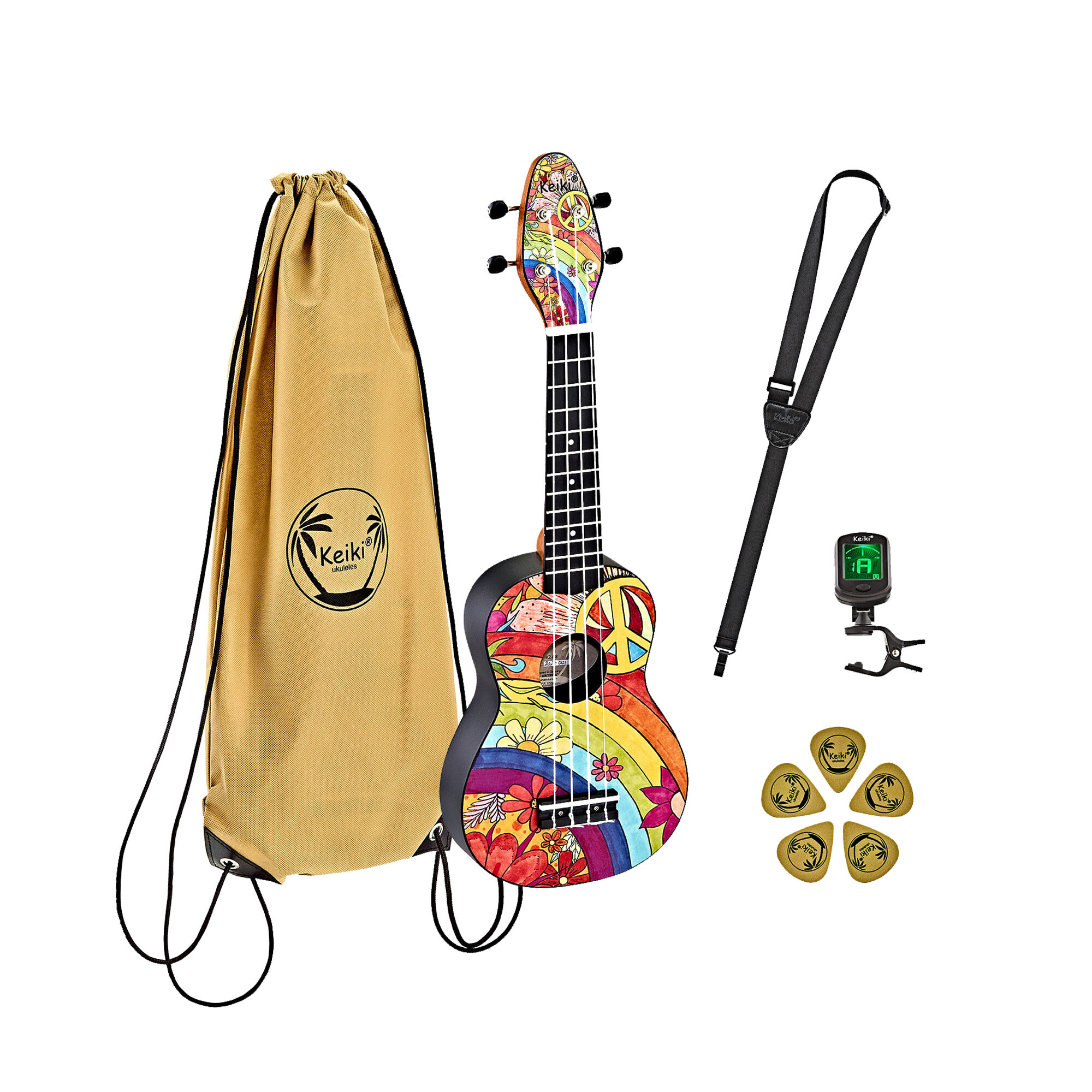 Keiki K2-68 Sopran Ukulele Set