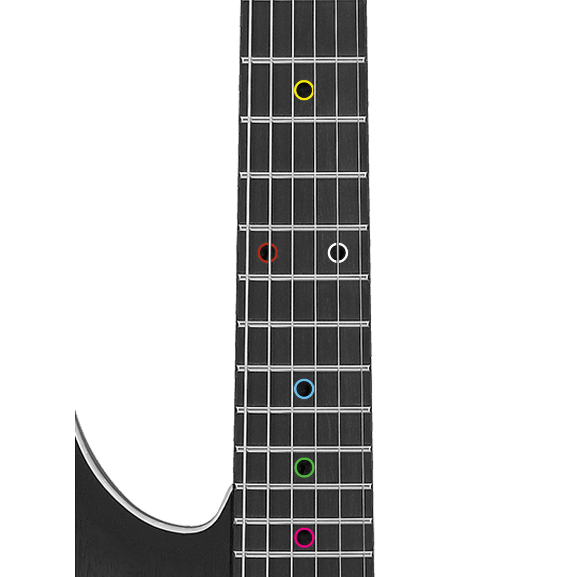 fretlook Inlay Sticker  Hollow Dots  Multi-Colored
