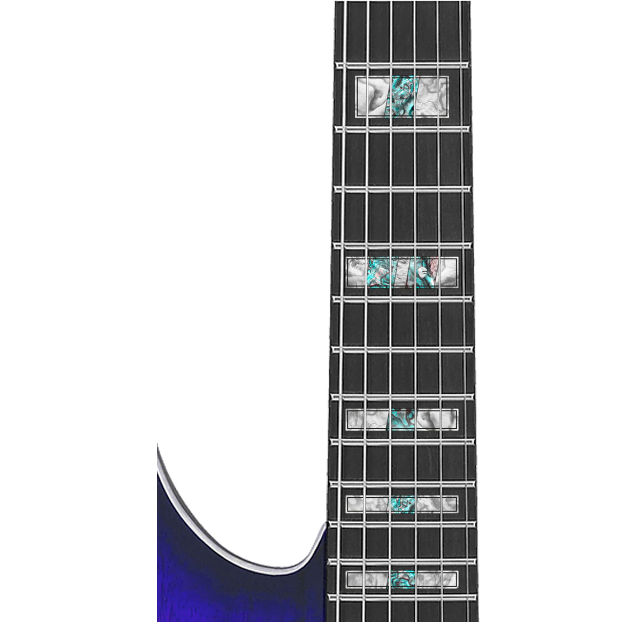 fretlook Inlay Sticker  Ibby Blocks  Frozen Blue