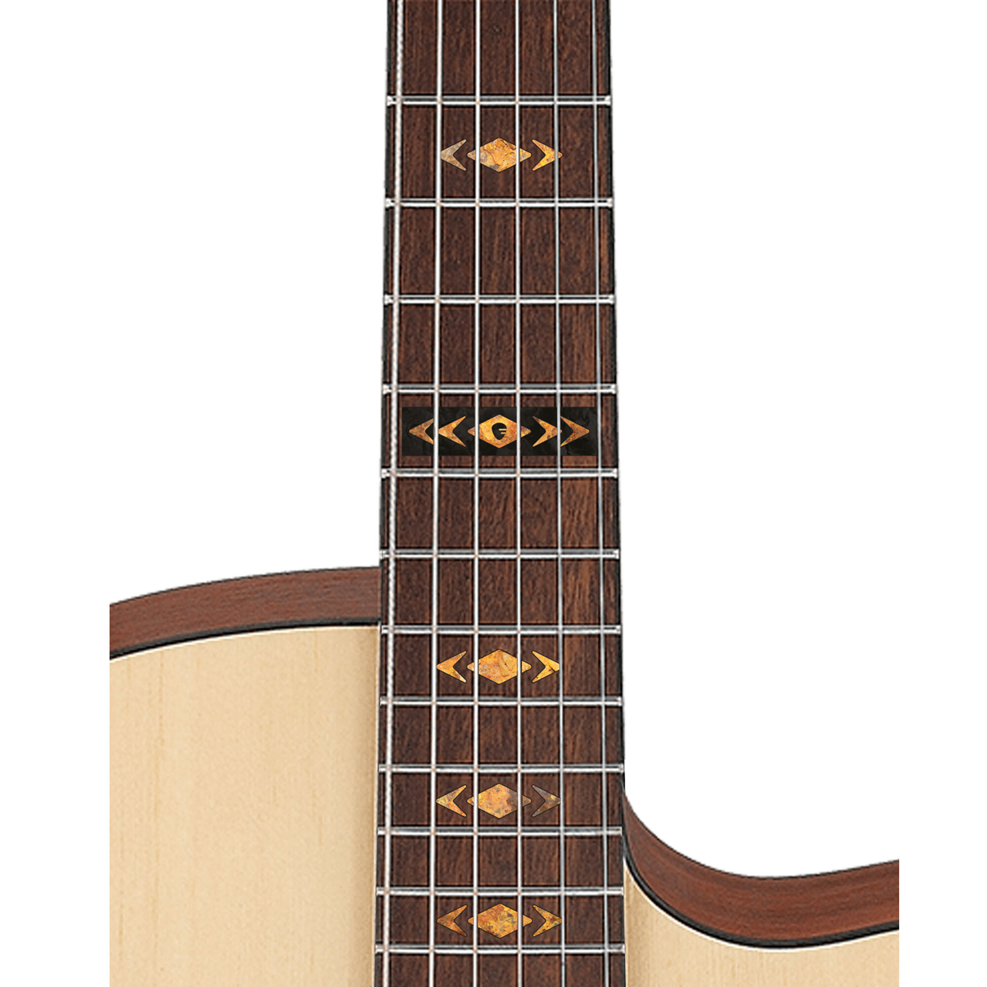 fretlook Inlay Sticker  Diamonds & Arrows  Rusty Gold