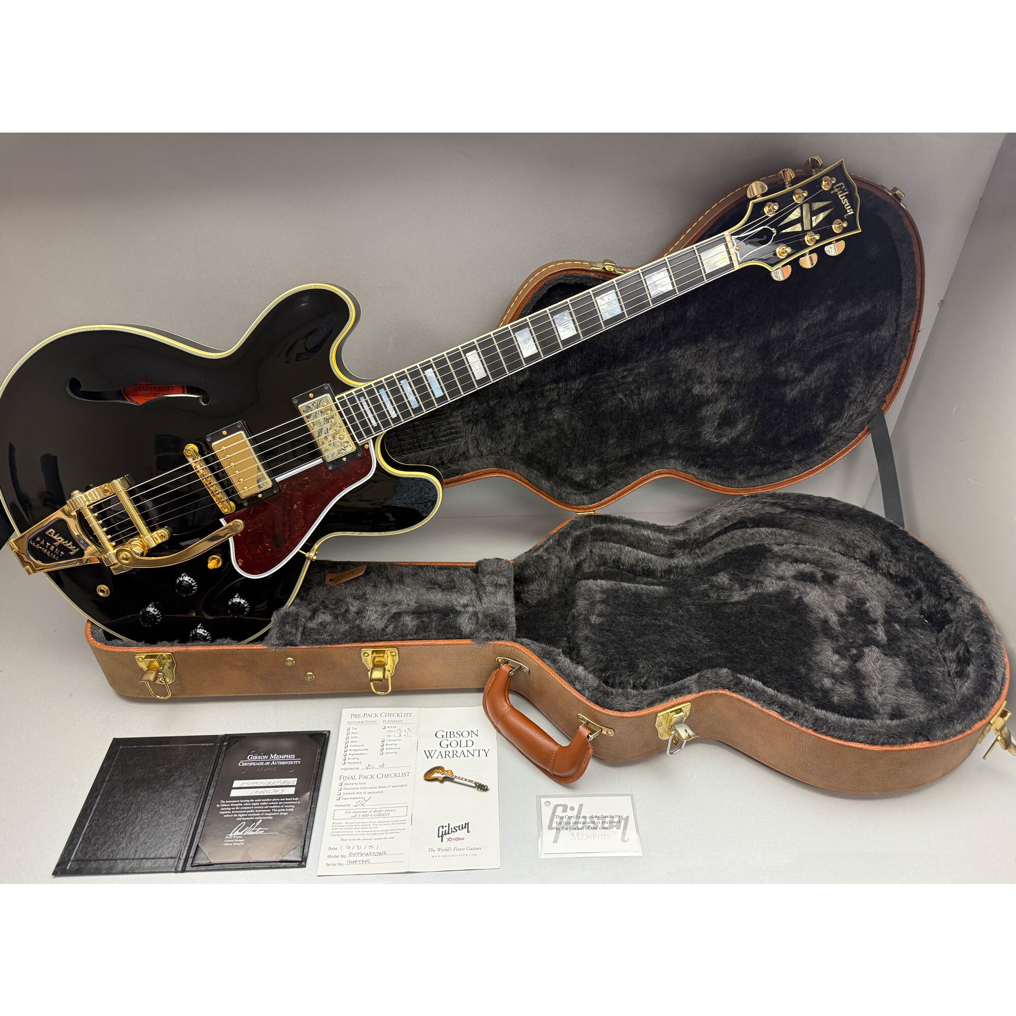 Gibson Memphis ES-355 VOS Ebony Bigsby 2015 Second Hand