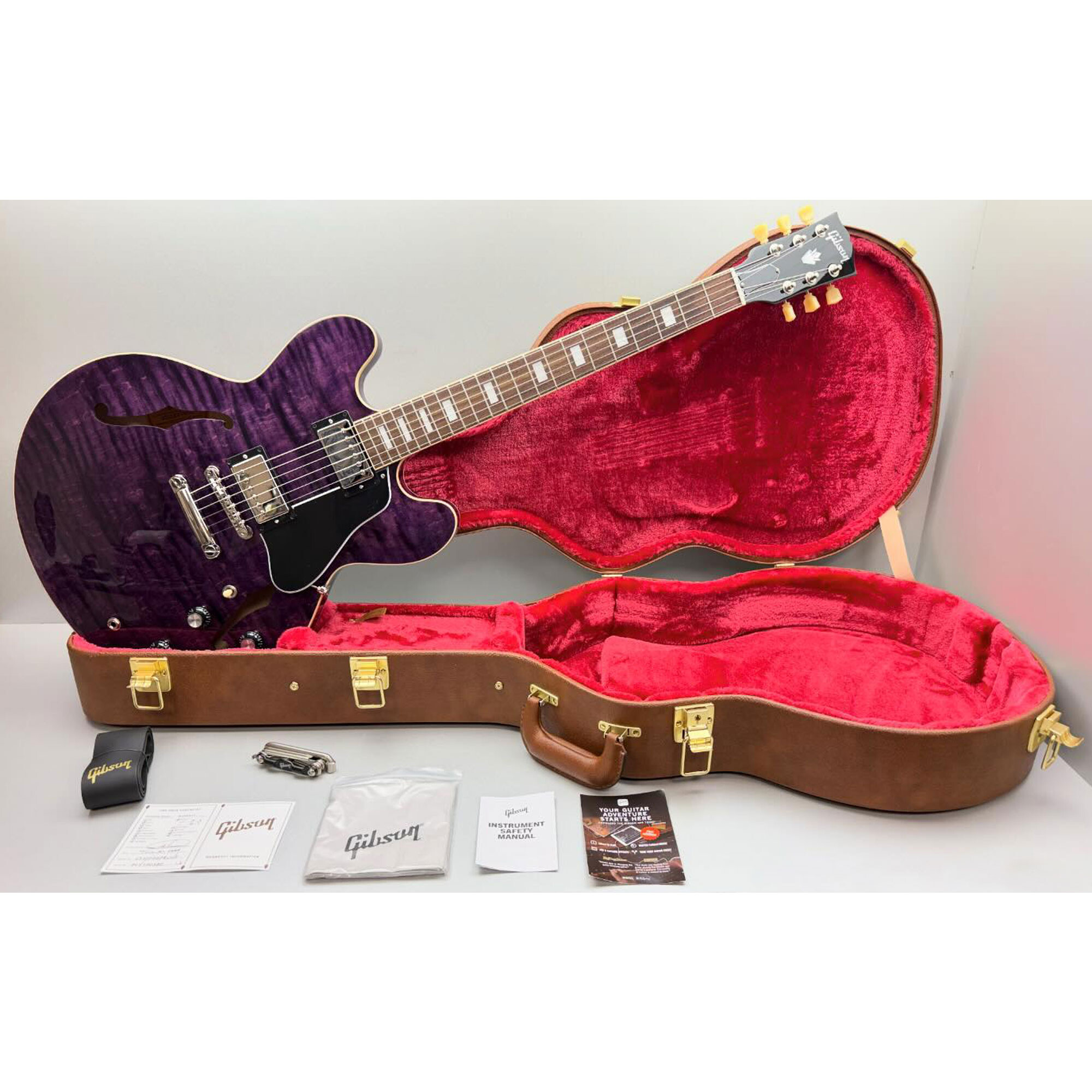 Gibson ES-335 Figured Translucent Purple box