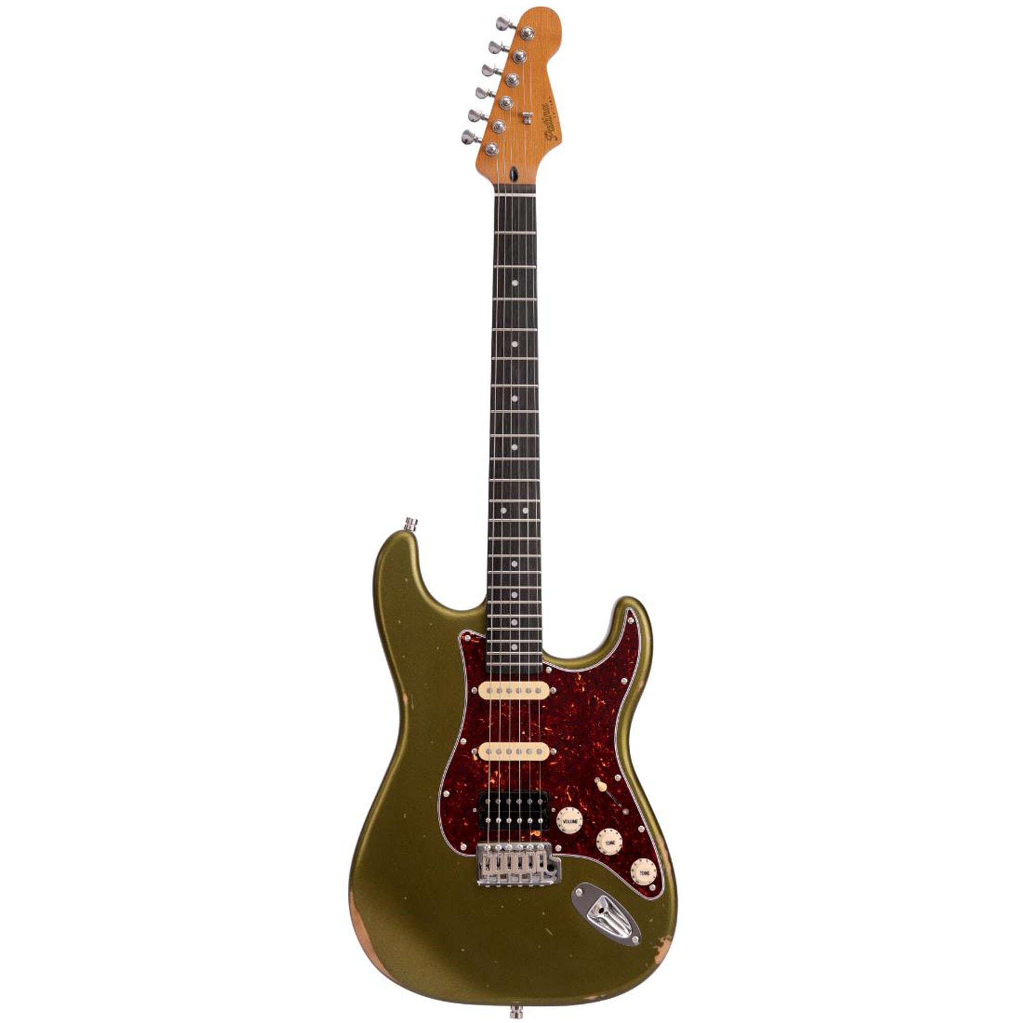 Patina Guitars PS-7 SGR R Sherwood Green box
