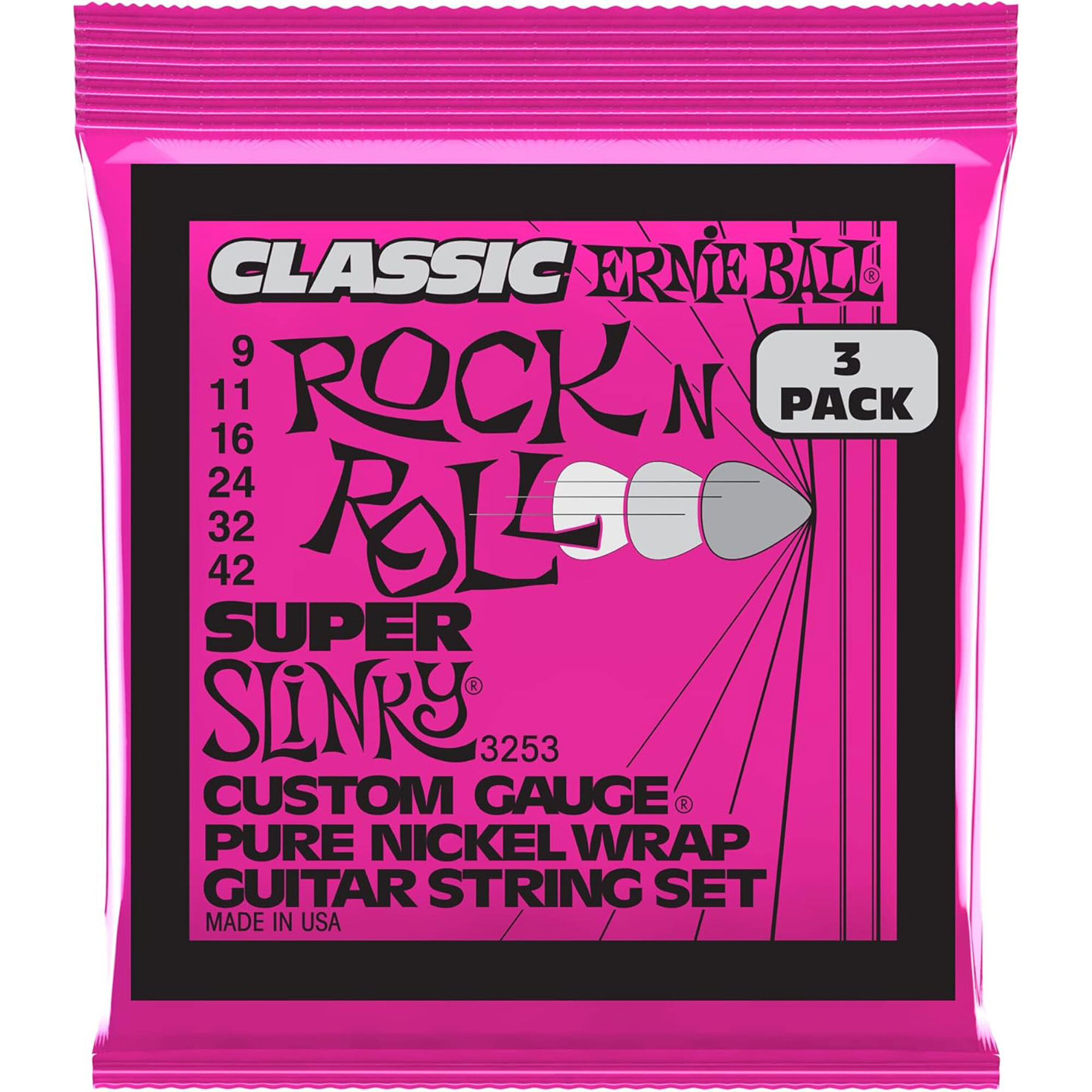 Ernie Ball 2253 Super Slinky Classic Roc box