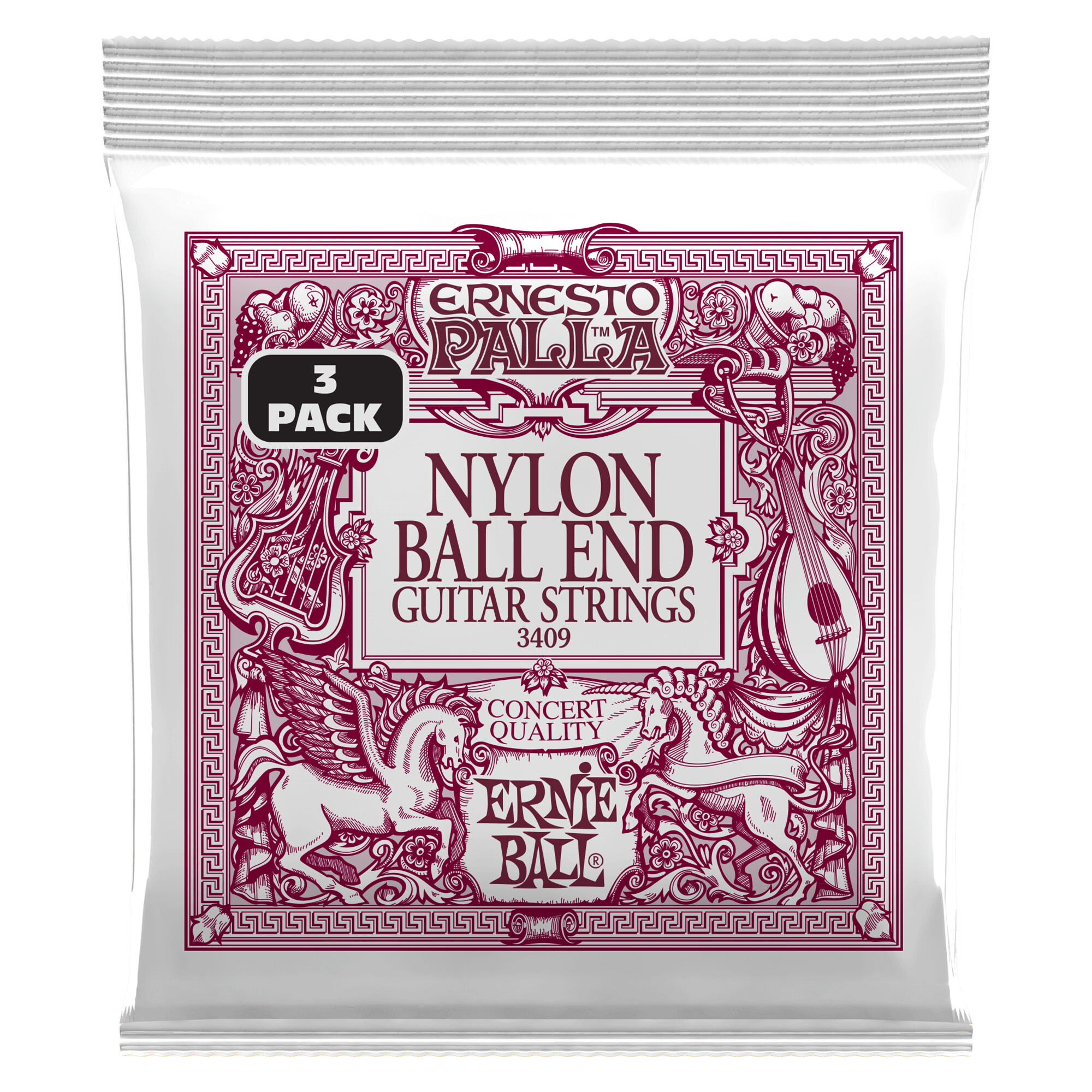 Ernie Ball 3409 Ernesto Palla Nylon Ball End 3-Pack