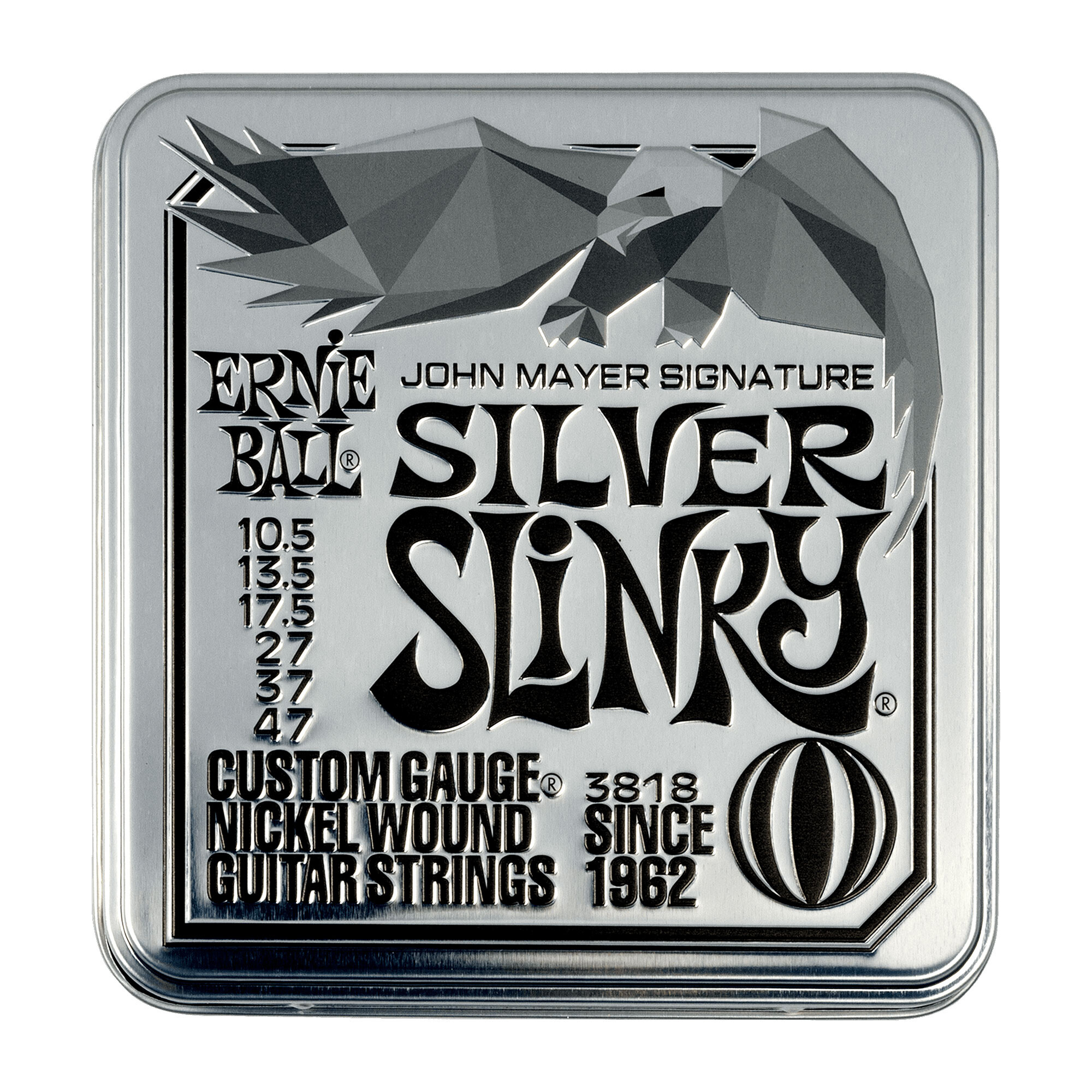 Ernie Ball 3818 John Mayer Silver Slinky box