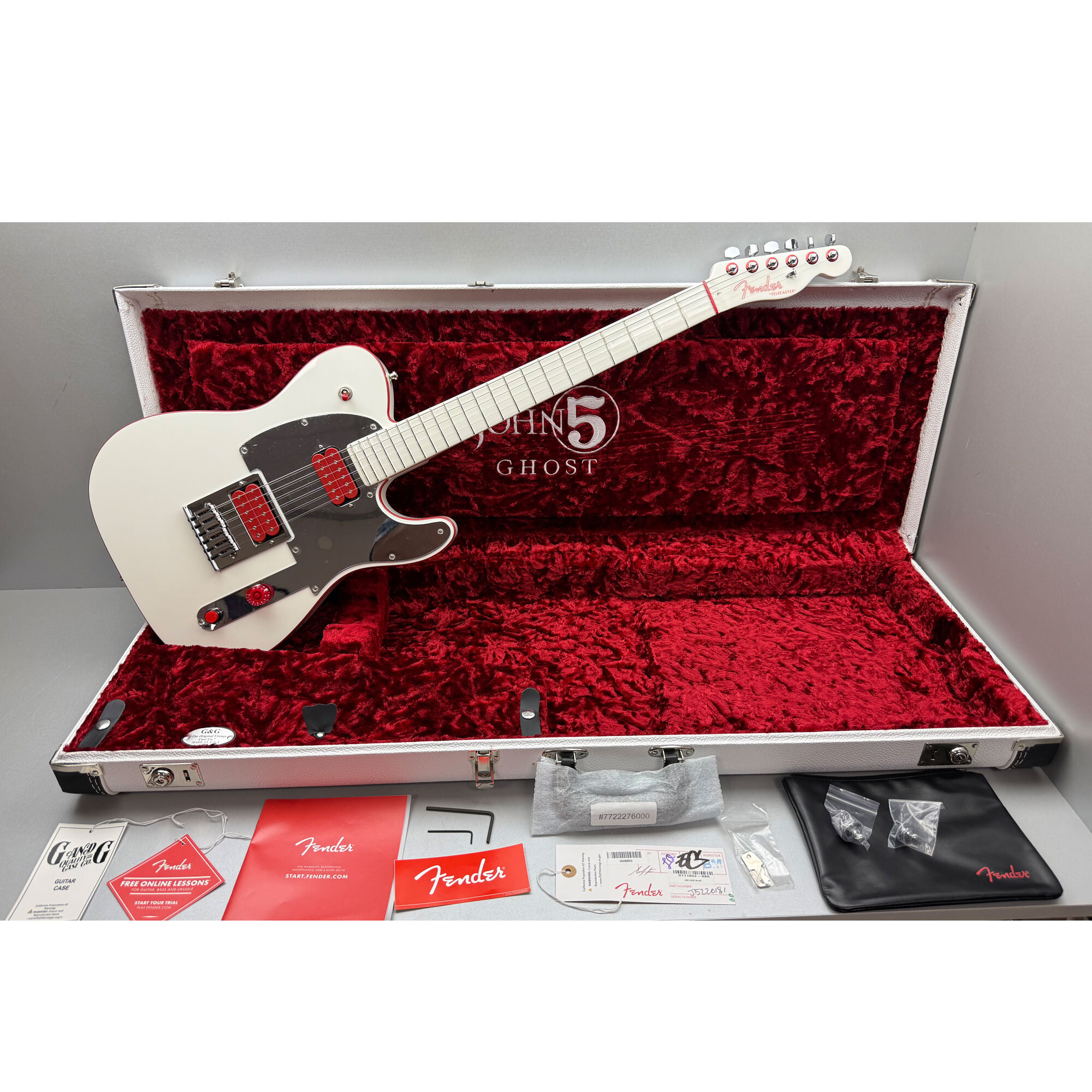 Fender John 5 Ghost Telecaster MN Arctic White Second Hand