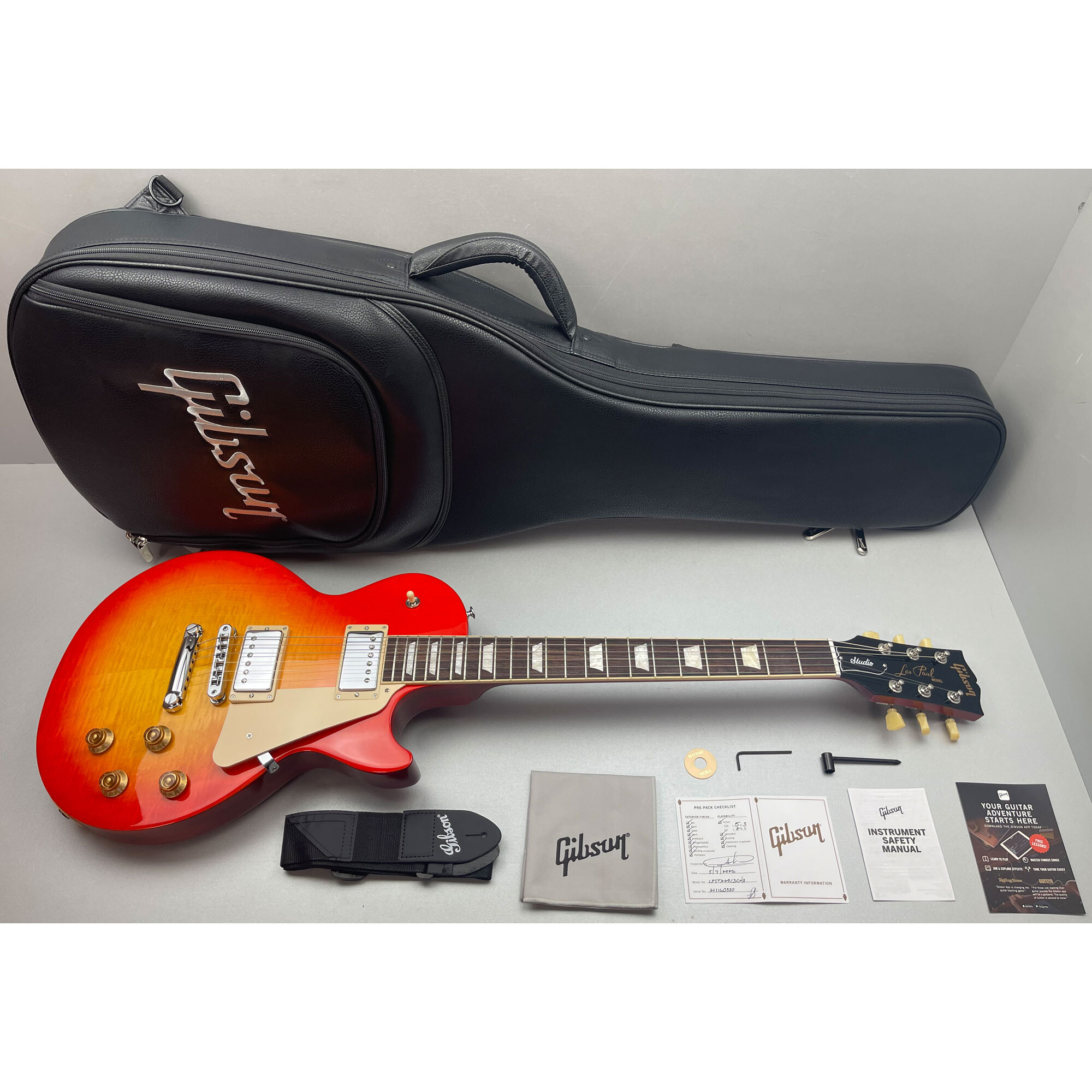 Gibson Les Paul Studio Figured Washed Cherry Sunburst